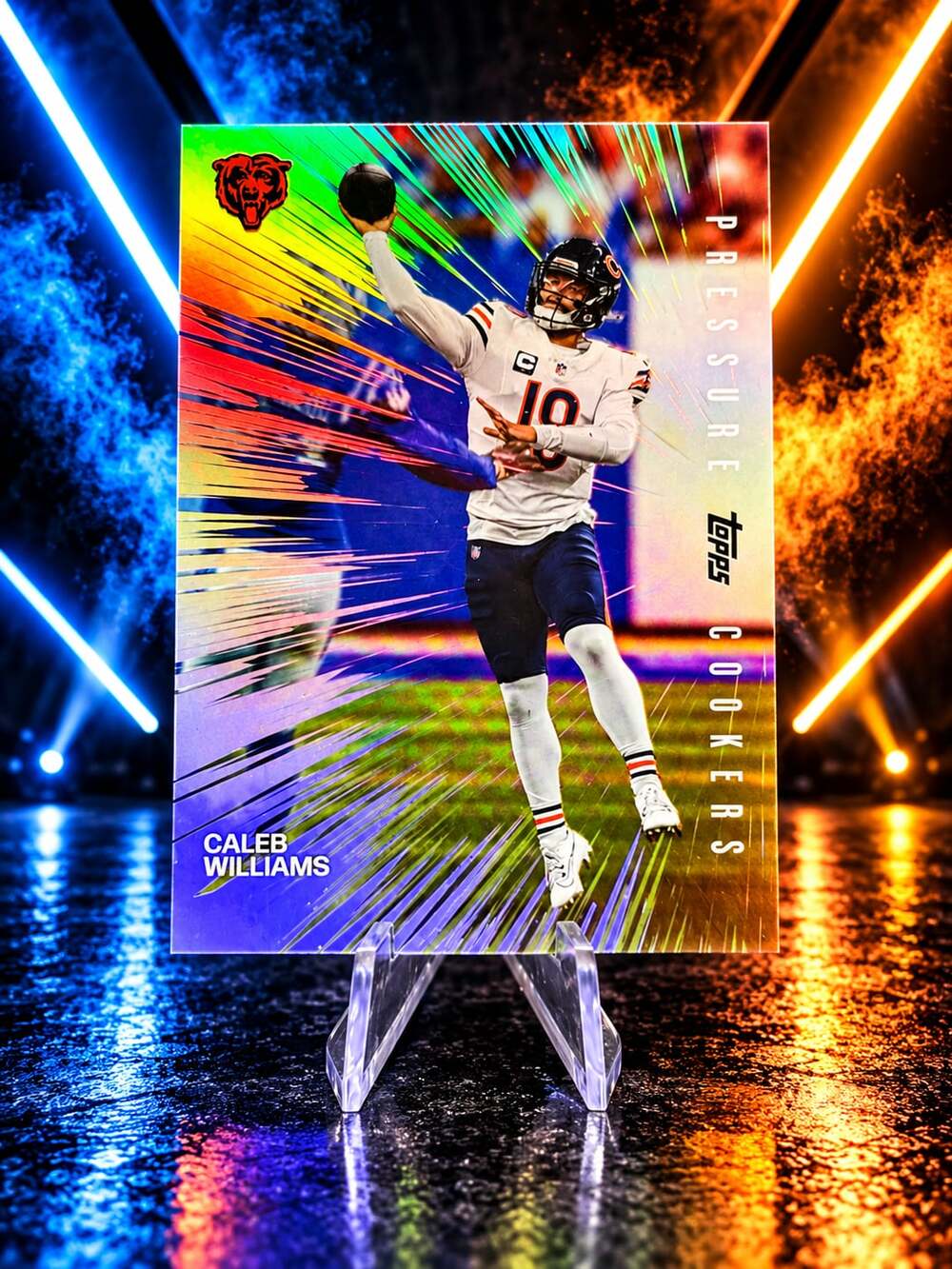 Caleb Williams Pressure Cookers Topps Flagship Chicago Bears Football Card RARE